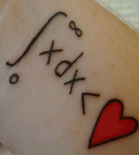 Integrals math tattoos