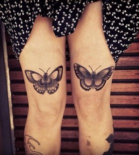 Knees bug tattoo