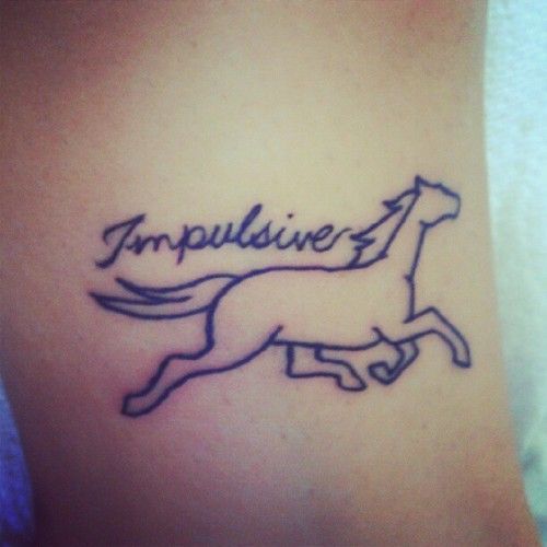 Little horse tattoo