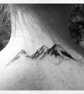 Lovely mountains tattoo