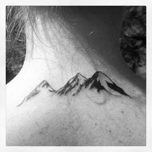 Lovely mountains tattoo