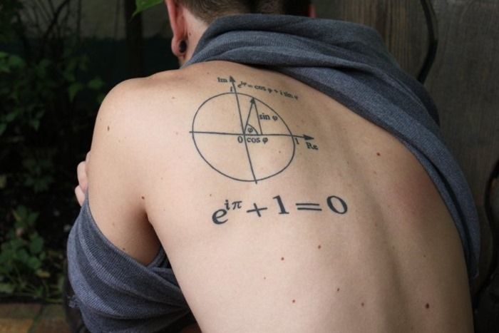 Men math tattoos