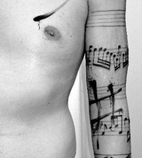 Music sleeve tattoo