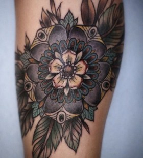 Ornaments flowers tattoo by Alice Carrier