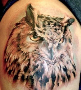 Owl tattoo by Mikky Volkova