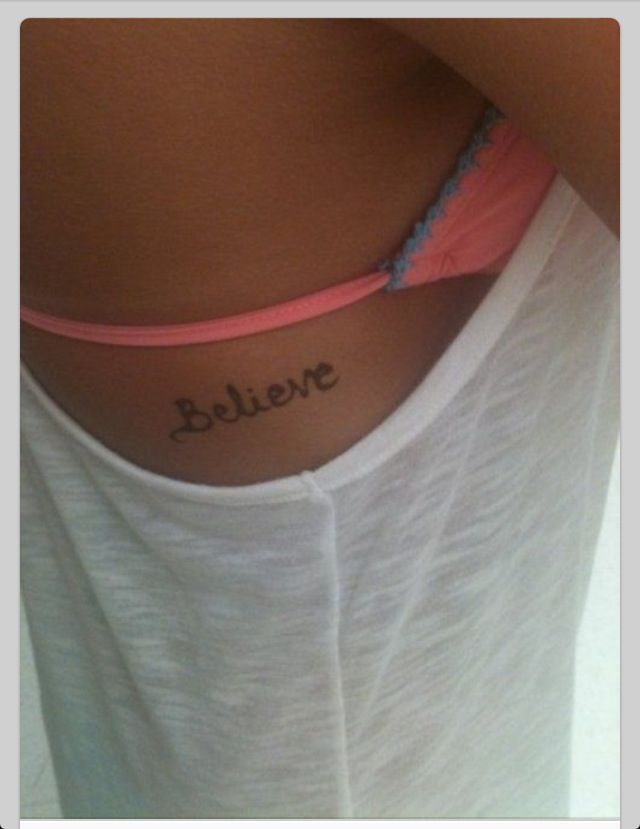 Pretty believe tattoo