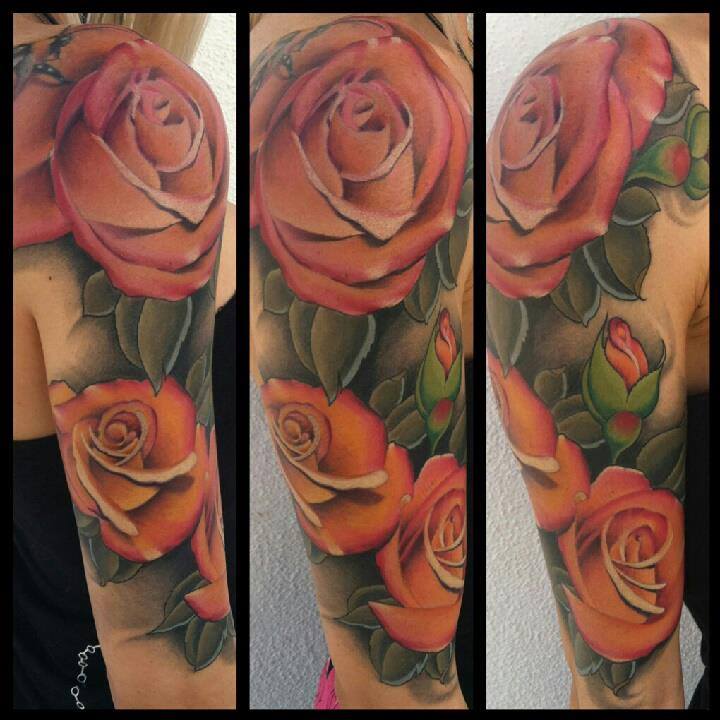 Rose tattoo by Art Junkies