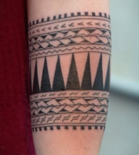 Samoan sleeve tattoo