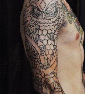Shoulder man tattoo