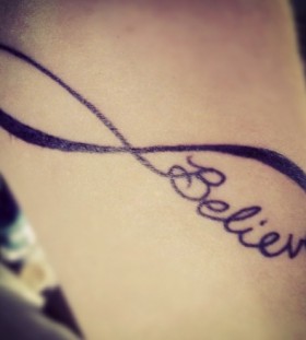 Simple believe tattoo