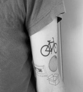 Simple bike tattoo