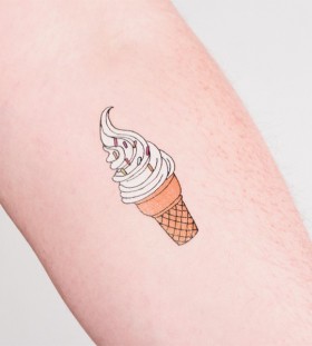 Simple ice cream tattoo