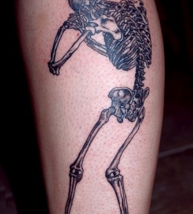 Skull tattoo by Lisa Orth