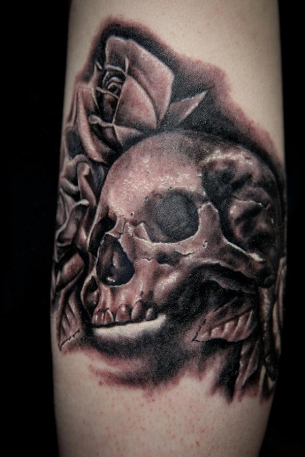 Skull tattoo by Seunghyun JO aka Potter