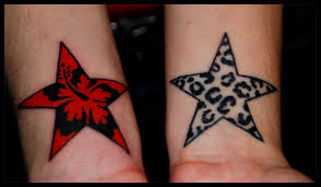 Simple stars tattoo