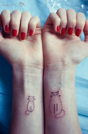 Pretty cats tattoos