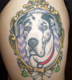 Wonderful dalmatian tattoo
