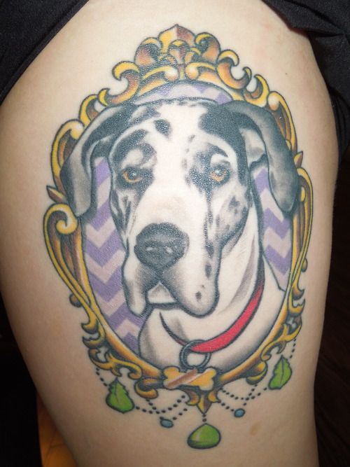 Wonderful dalmatian tattoo
