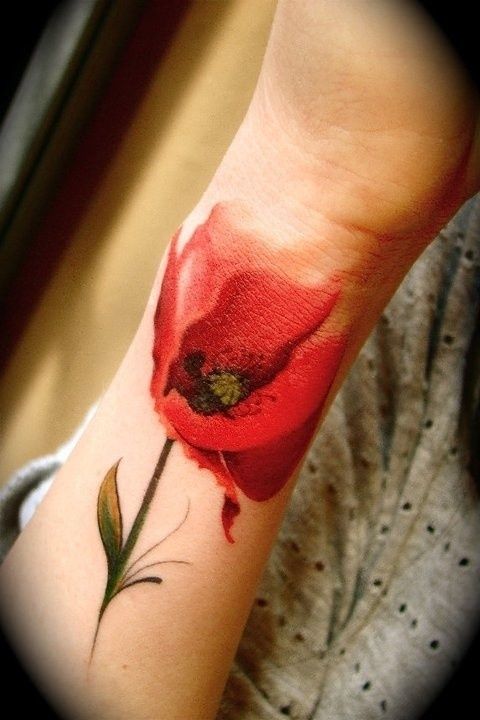 Lovely tulips tattoos