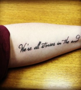 Words nerdy tattoo