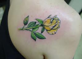 Yellow-rose-tattoo-idea