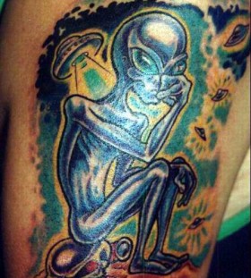 alien tattoo picture