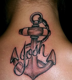anchor with word