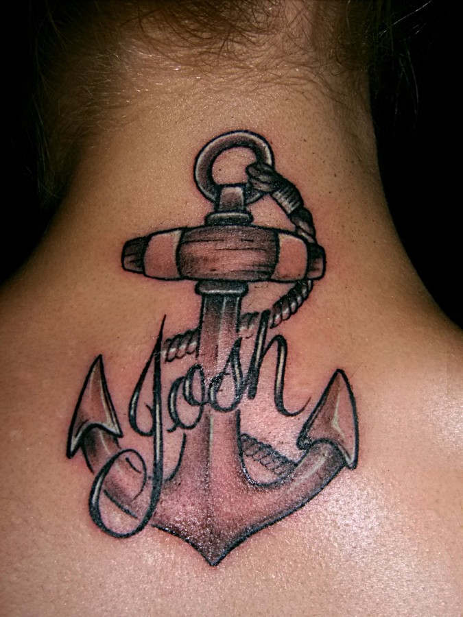 anchor with word