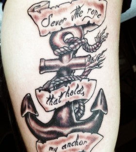 anchor with words