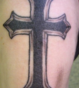 black Cross tattoo design