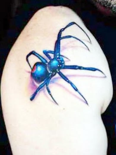 blue arachnids
