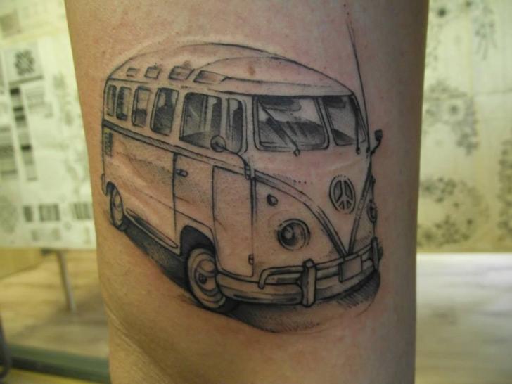 bus tattoo - | TattooMagz › Tattoo Designs / Ink Works / Body Arts Gallery
