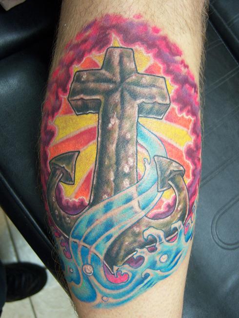 cross and anchor