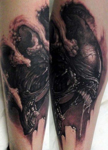 dark alien tattos