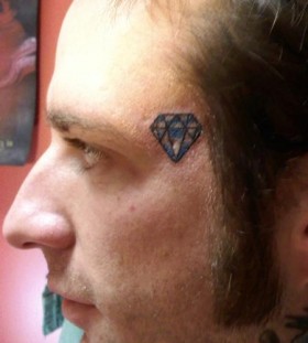 diamond on forehead