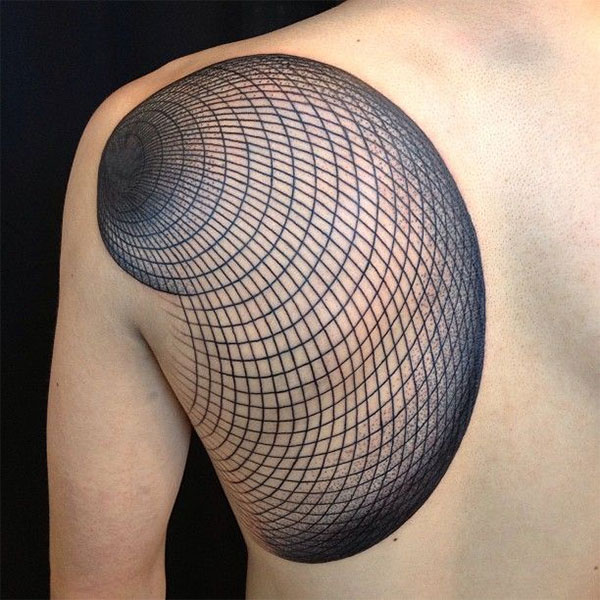 geometric_snail tattoo