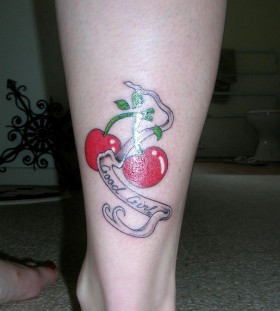good girl cherry tattos