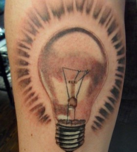 lighting bulb on arm