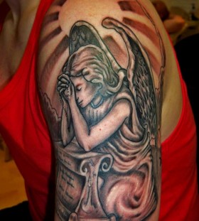 praying angel tattoos