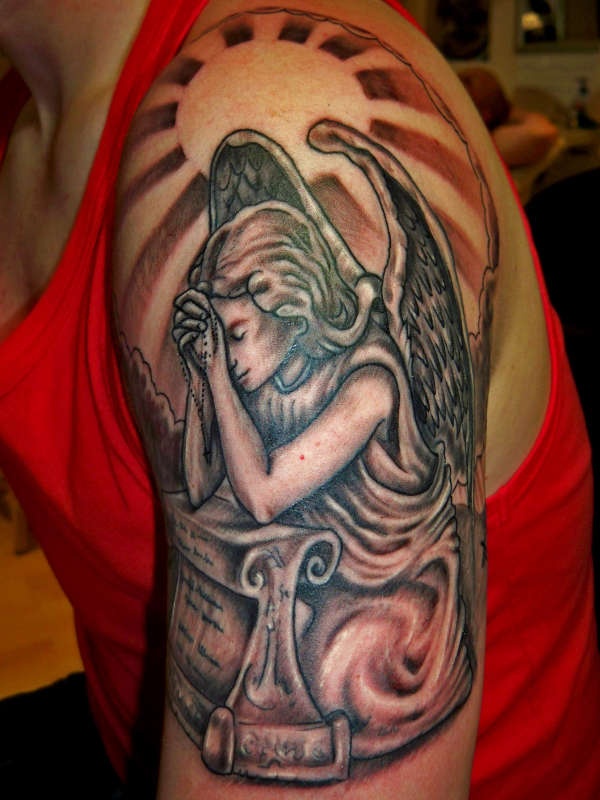 praying angel tattoos TattooMagz › Tattoo Designs / Ink Works