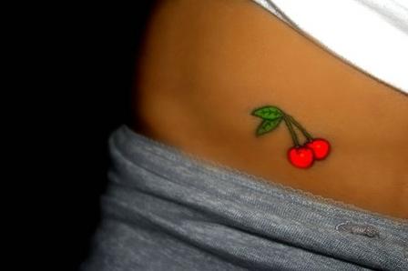 small size cherry tatto