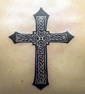 style Cross tattoo design