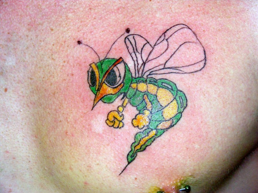 unique green bee
