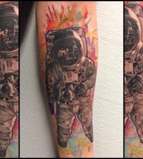 watercolor-astronaut
