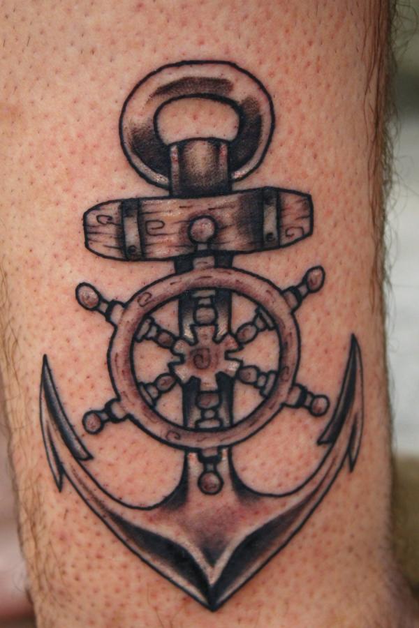 Simple anchors tattoos