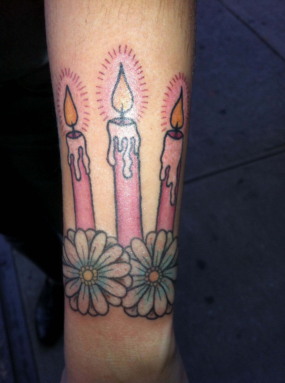 Candle awesome tattoos