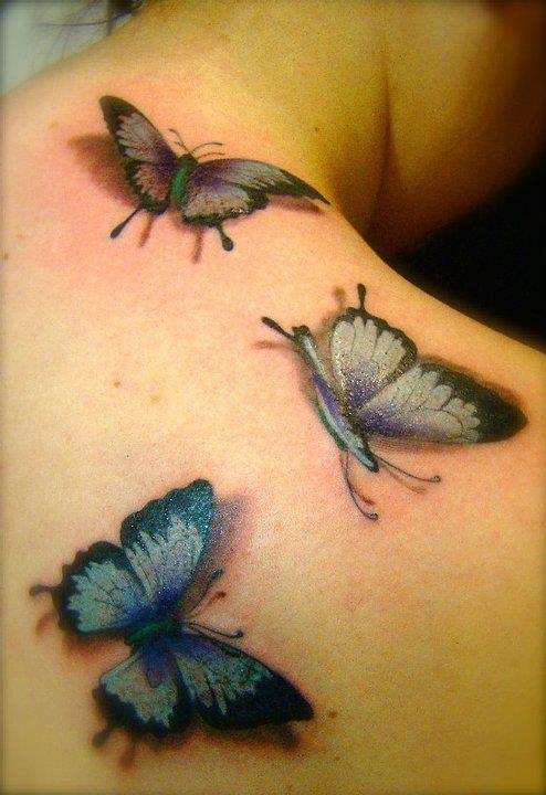 3D awesome butterfly tattoo