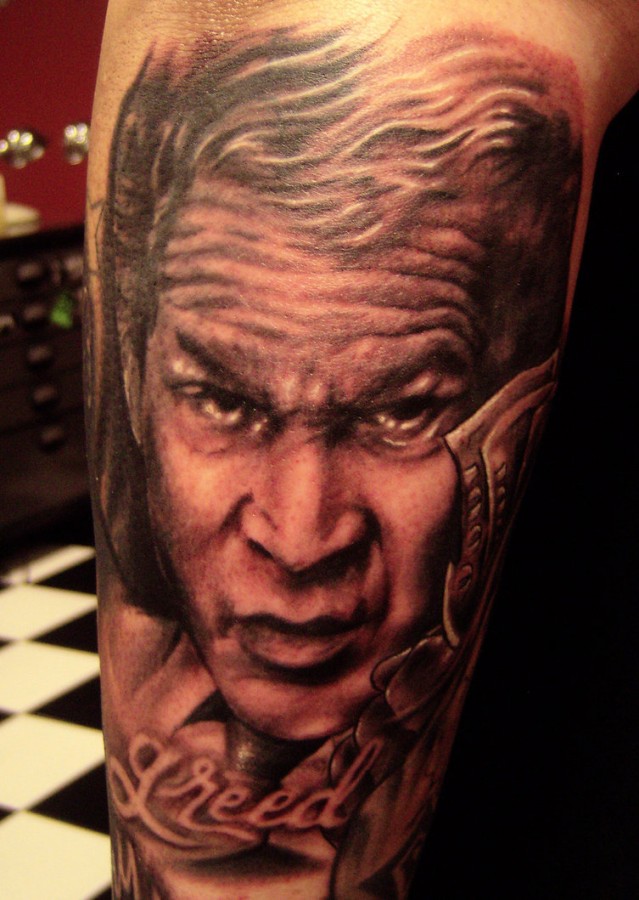 American President Bush tattoo