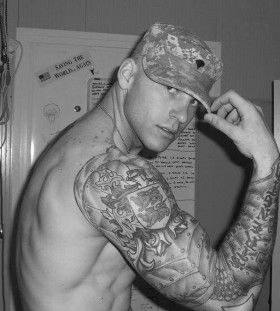 Awesome soldier military style tattoos