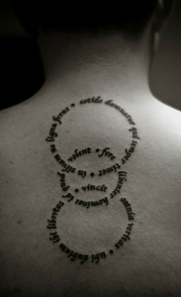 Back quote tattoo